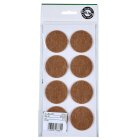 HETTICH Filzgleiter-Set, Ø50mm, braun, 8 Stück