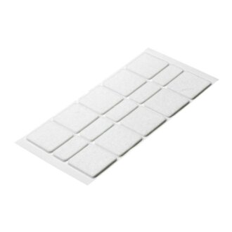 Hettich Filzgleiter-Set 20 x 40 mm & 40 x 40 mm, weiß, 15 Stück