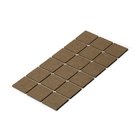 Filzgleiter-Set 35 x 35mm, braun 18 Stück
