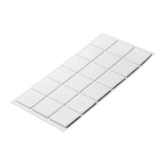 HETTICH Filzgleiter-Set, 35 x 35mm, weiß, 18 Stück