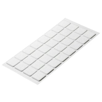 HETTICH Filzgleiter-Set, 25 x 25 mm, weiß, 32 Stück