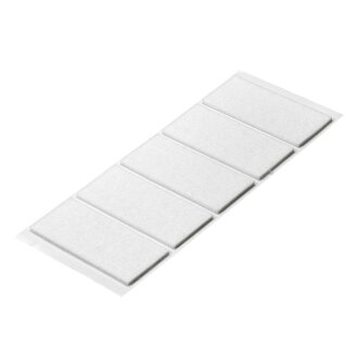 HETTICH Filzzuschnitt 40 x 90mm, weiß, 5 Stück