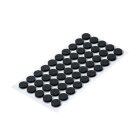 HETTICH EVA Pad-Set, Ø10mm, schwarz, 50 Stück
