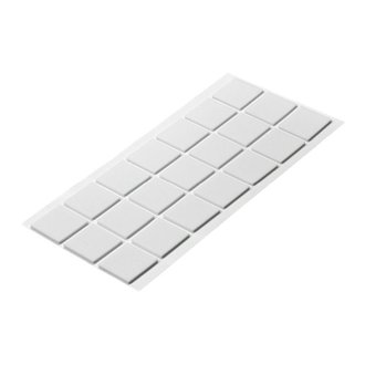 Antirutsch-Pads, selbstklebend, schwarz | 30 x 30 mm | Stärke: 3 mm (18  Stk.)