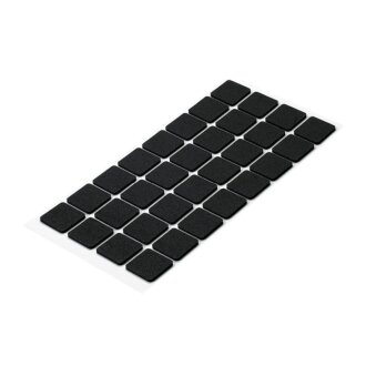 HETTICH Filzgleiter Pad-Set, 25 x 25mm, schwarz, 32 Stück