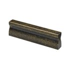 Knopf Aluminium vermessingt brüniert LA64mm