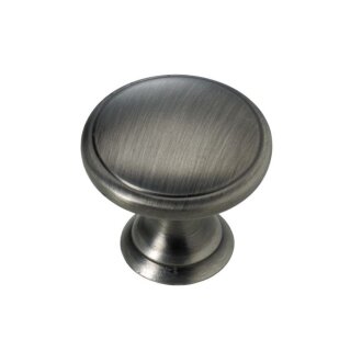 Hettich Möbelknopf, Zinkdruckguss vernickelt, schwarz, Ø 32mm