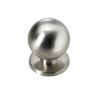 Knopf Zinkdruckguss Edelstahl-Optik D30mm