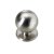 Hettich Möbelknopf, Ø 29 x 36 mm, Zinkdruckguss, Edelstahl-Optik