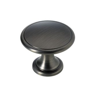 Knopf Zinkdruckguss schwarz vernickelt D45