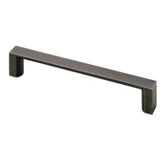 HETTICH Möbelgriff, BA128mm, Zinkdruckguss, verchromt, schwarz,137,5 x 12 x 26,5mm