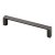 HETTICH Möbelgriff, BA128mm, Zinkdruckguss, verchromt, schwarz,137,5 x 12 x 26,5mm