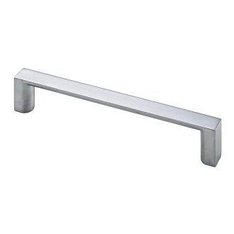 HETTICH Möbelgriff, BA128 mm, Zinkdruckguss,Aluminium-Optik,137,5 x 12 x 26,5 mm