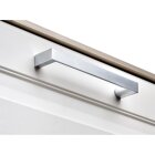 HETTICH Möbelgriff, BA128 mm, Zinkdruckguss,Aluminium-Optik,137,5 x 12 x 26,5 mm