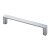 HETTICH Möbelgriff, BA128 mm, Zinkdruckguss,Aluminium-Optik,137,5 x 12 x 26,5 mm