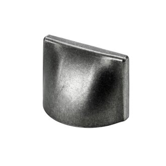 HETTICH Möbelgriff, BA32 mm, Aluminium, silberfarben, brüniert, 60 x 40 x 26 mm