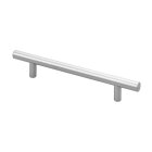 Hettich Möbelgriff, Stahl, Aluminium-Optik, BA 128mm
