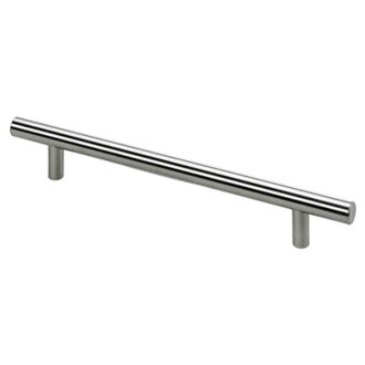 HETTICH Möbelgriff, BA160mm, Stahl, Edelstahl-Optik, Ø12 x 220 x 32mm