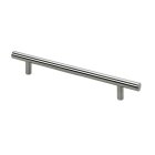 Hettich Möbelgriff, Stahl, Edelstahl-Optik, BA 160mm
