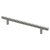 HETTICH Möbelgriff, BA160mm, Stahl, Edelstahl-Optik, Ø12 x 220 x 32mm