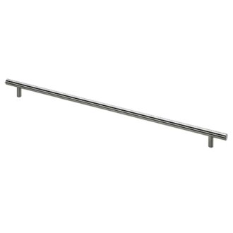 HETTICH Möbelgriff, BA 416mm, Stahl/Edelstahl-Optik, 477x32mm