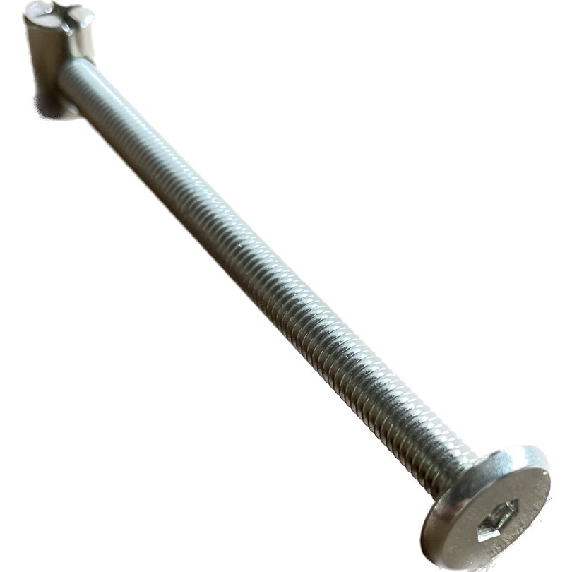 Verbindungsschraube M6 x 100mm mit Kloben 4 Stück, 1,88 €