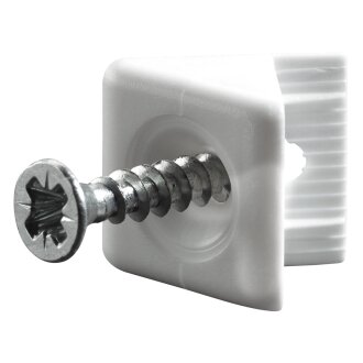 HETTICH Rückwandstabilisator, 15 x 10,7 mm, weiß, 10 Stück