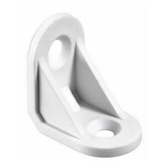 HETTICH Kunststoffwinkel, 24 x 24 x 15 mm, weiß, 12 Stück
