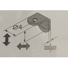 HETTICH Kunststoffwinkel, 24 x 24 x 15 mm, weiß, 12 Stück