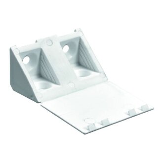 HETTICH Universal Eckverbinder, 20 x 43 x 20 mm, Kunststoff, weiß, 12 Stück