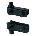 Hettich Glastürscharnier innenliegend, Stahl, schwarz