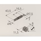 Verbindungsbeschlag 15/30mm Rastex