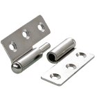 HETTICH Möbelband rechts, 50 x 40mm, vernickelt, 2...