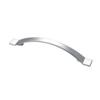 Hettich Möbelgriff, Zinkdruckguss, Aluminium-Optik, BA 128mm