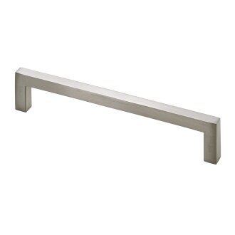 Hettich Möbelgriff, Zinkdruckguss, Edelstahl-Optik, BA 128mm