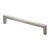 Hettich Möbelgriff, Zinkdruckguss, Edelstahl-Optik, BA 128mm