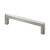 HETTICH Möbelgriff, BA96 mm, Zinkdruckguss, Edelstahl-Optik, 104 x 8 x 28 mm