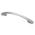 HETTICH Möbelgriff, BA96 mm, Zinkdruckguss, Aluminium-Optik, 135 x12 x 25 mm