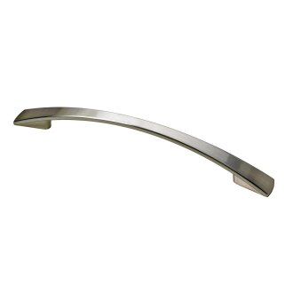 HETTICH Möbelgriff, BA128 mm, Zinkdruckguss, Edelstahl-Optik, 170 x 14 x 22 mm