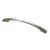 HETTICH Möbelgriff, BA128 mm, Zinkdruckguss, Edelstahl-Optik, 170 x 14 x 22 mm