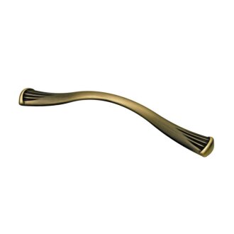 HETTICH Möbelgriff, Zinkdruckguss vermessingt brüniert, BA 128mm