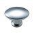 HETTICH Möbelknopf, 20 x 30 x 18mm, Zinkdruckguss Aluminium-Optik