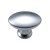 Knopf Zinkdruckguss Aluminium-Optik