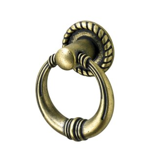 Hettich Möbelknopf, Ø 34 x 18 mm, Zinkdruckguss vermessingt brüniert