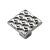 HETTICH Möbelknopf, 25 x 25 x 20 mm, Zinkdruckguss, Edelstahl Optik