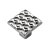 Möbelknopf, 25 x 25 x 20 mm, Zinkdruckguss, Edelstahl Optik
