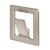 HETTICH Garderobenhaken, 60 x 70 x 20 mm, Zinkdruckguss, Edelstahl Optik