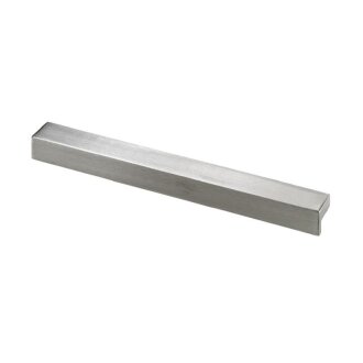 Hettich Möbelgriff, 144 x 13 x 15 mm, BA 128 mm, Aluminium, Edelstahl-Optik
