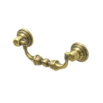 HETTICH Möbelgriff, Zinkdruckguss vermessingt brüniert, BA 64mm