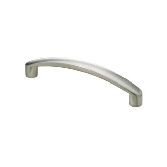 HETTICH Möbelgriff, BA96 mm, Zinkdruckguss, Edelstahl-Optik, 106,5 x11 x 23,5 mm